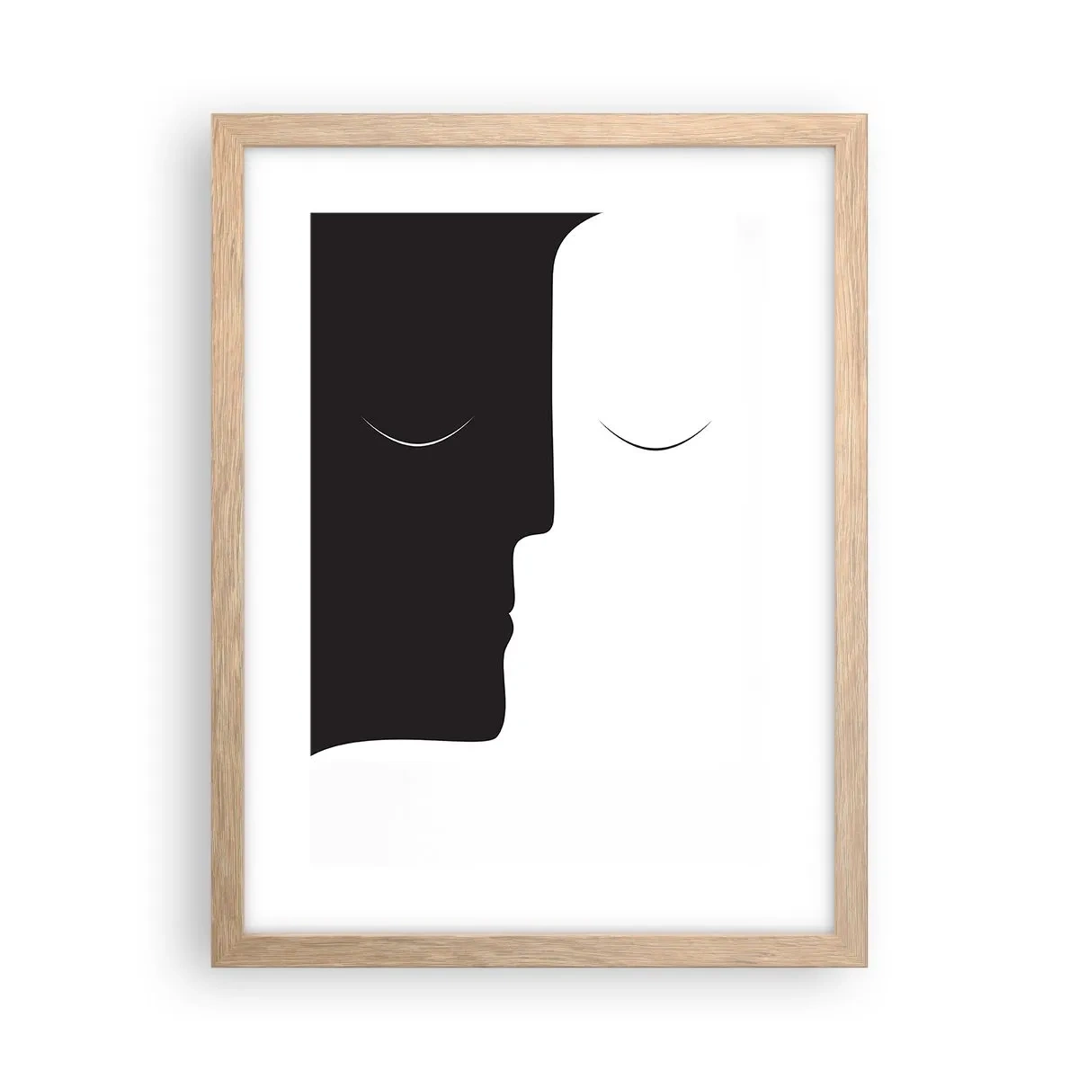 Poster în ramă de stejar deschis - Unitatea contrariilor - 30x40 cm