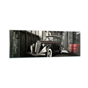 Tablou pe sticlă - Eleganța eternă a anilor `30 - 90x30 cm