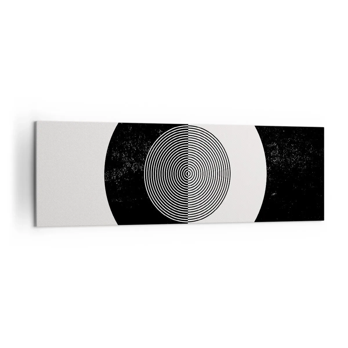 Tablou pe pânză - Armonie în alb și negru - 160x50 cm