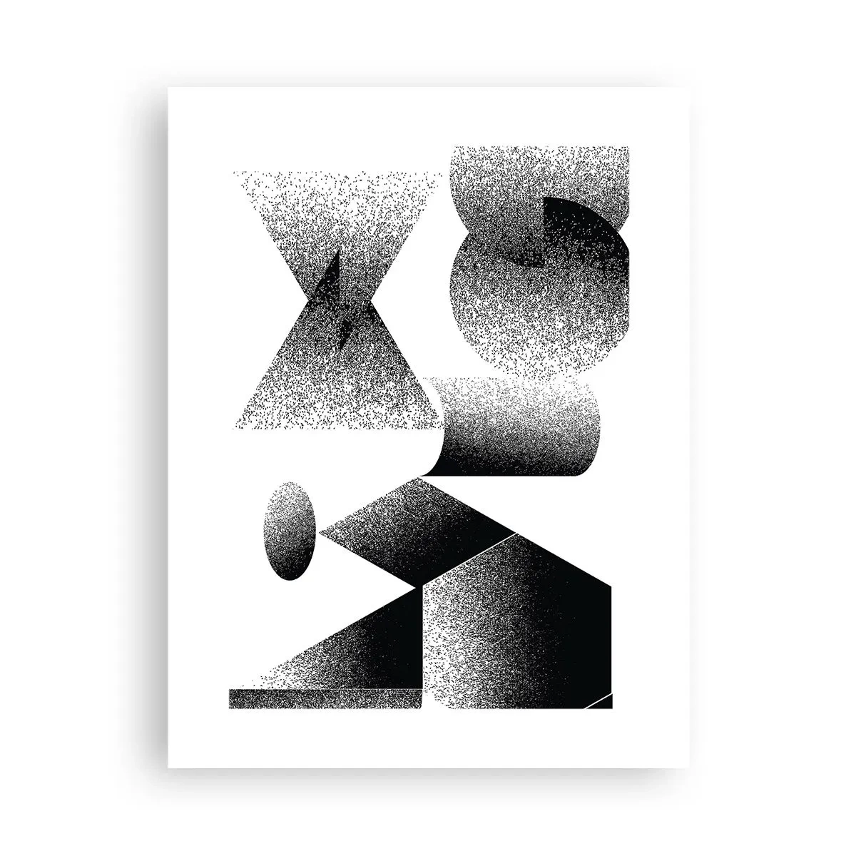 Poster - Unghiuri și ovale - 30x40 cm