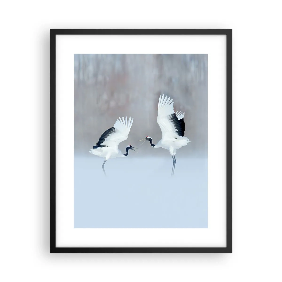 Poster în ramă neagră - Dansând în ceață - 40x50 cm