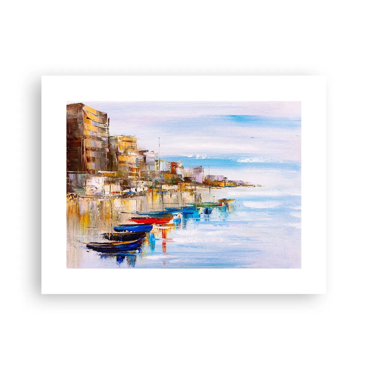 Poster - Port urban multicolor - 40x30 cm