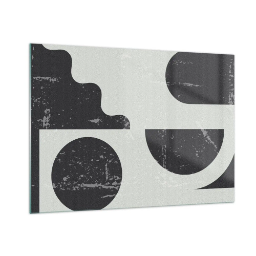 Tablou pe sticlă - Compoziție deasupra și dedesubt - 100x70 cm