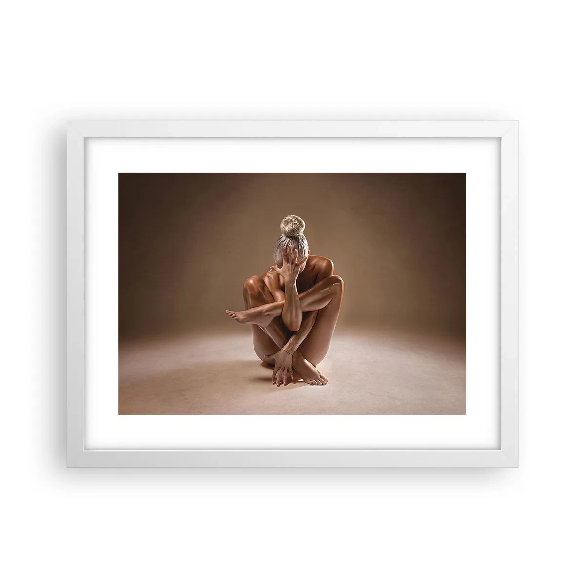 Poster în ramă albă - Unitatea trupului și a spiritului - 40x30 cm