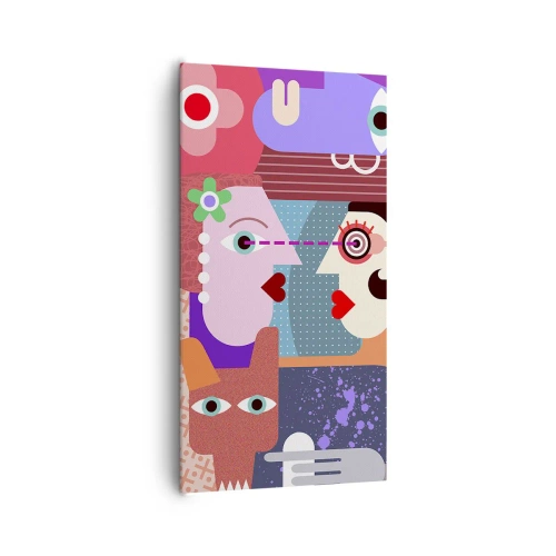 Tablou pe pânză - Ochi în ochi - 65x120 cm