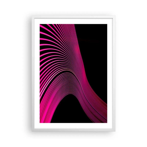 Poster în ramă albă - Bulevardul de lumină - 50x70 cm