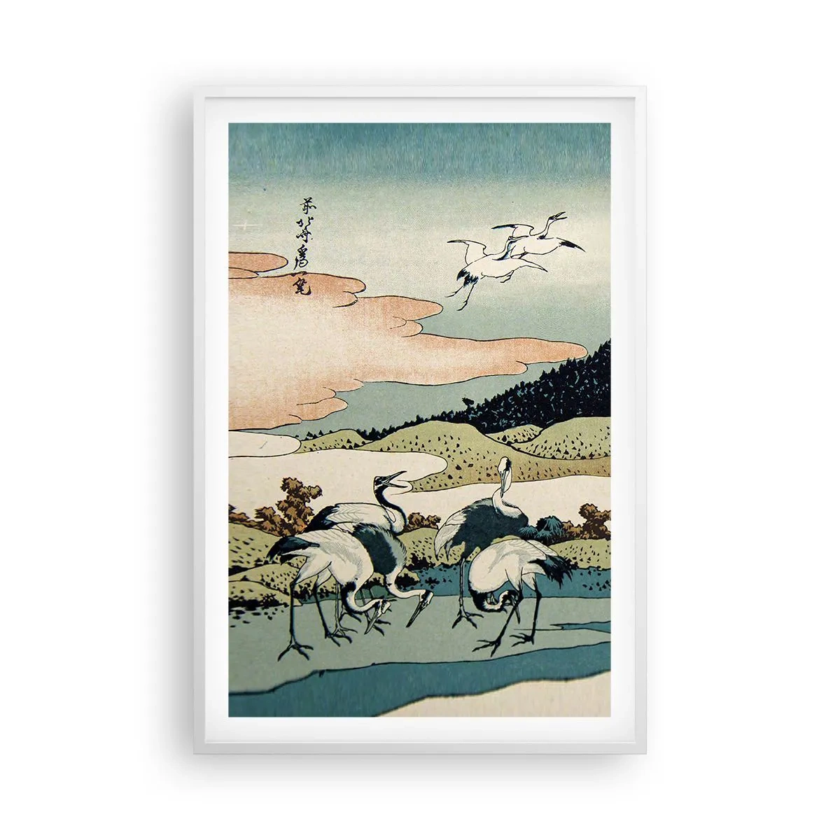 Poster în ramă albă - În mod japonez - 61x91 cm
