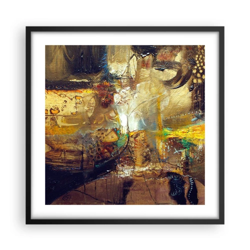 Poster în ramă neagră - Rece, călduț, fierbinte - 50x50 cm