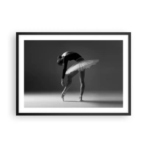 Poster în ramă neagră - Bella balerina - 70x50 cm