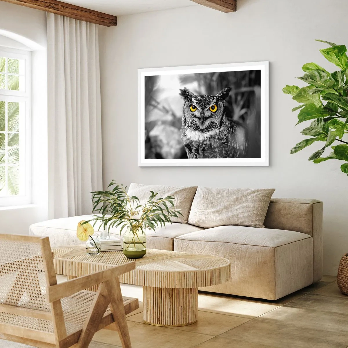 Poster în ramă albă - Nimic nu poate fi ascuns - 100x70 cm