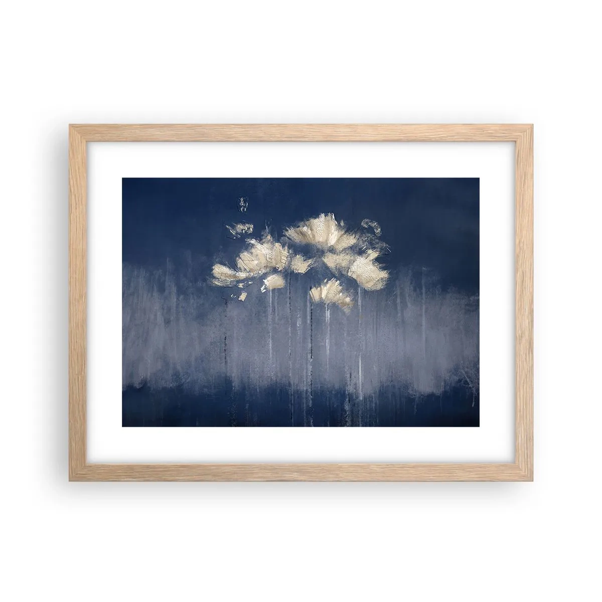 Poster în ramă de stejar deschis - Ca petalele în vânt - 40x30 cm