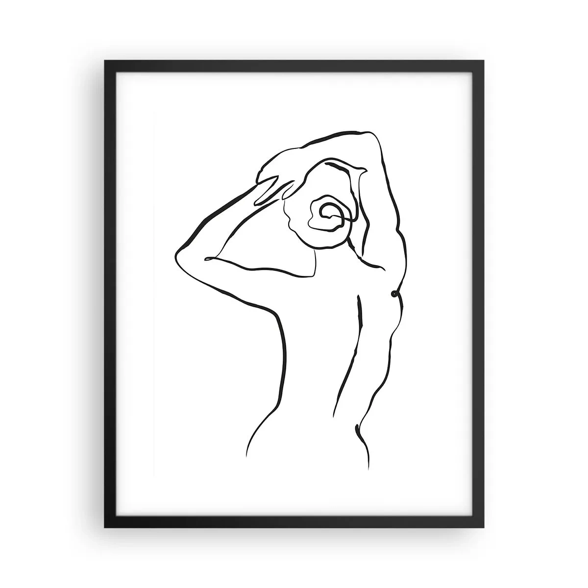 Poster în ramă neagră - Nud de dimineață - 40x50 cm