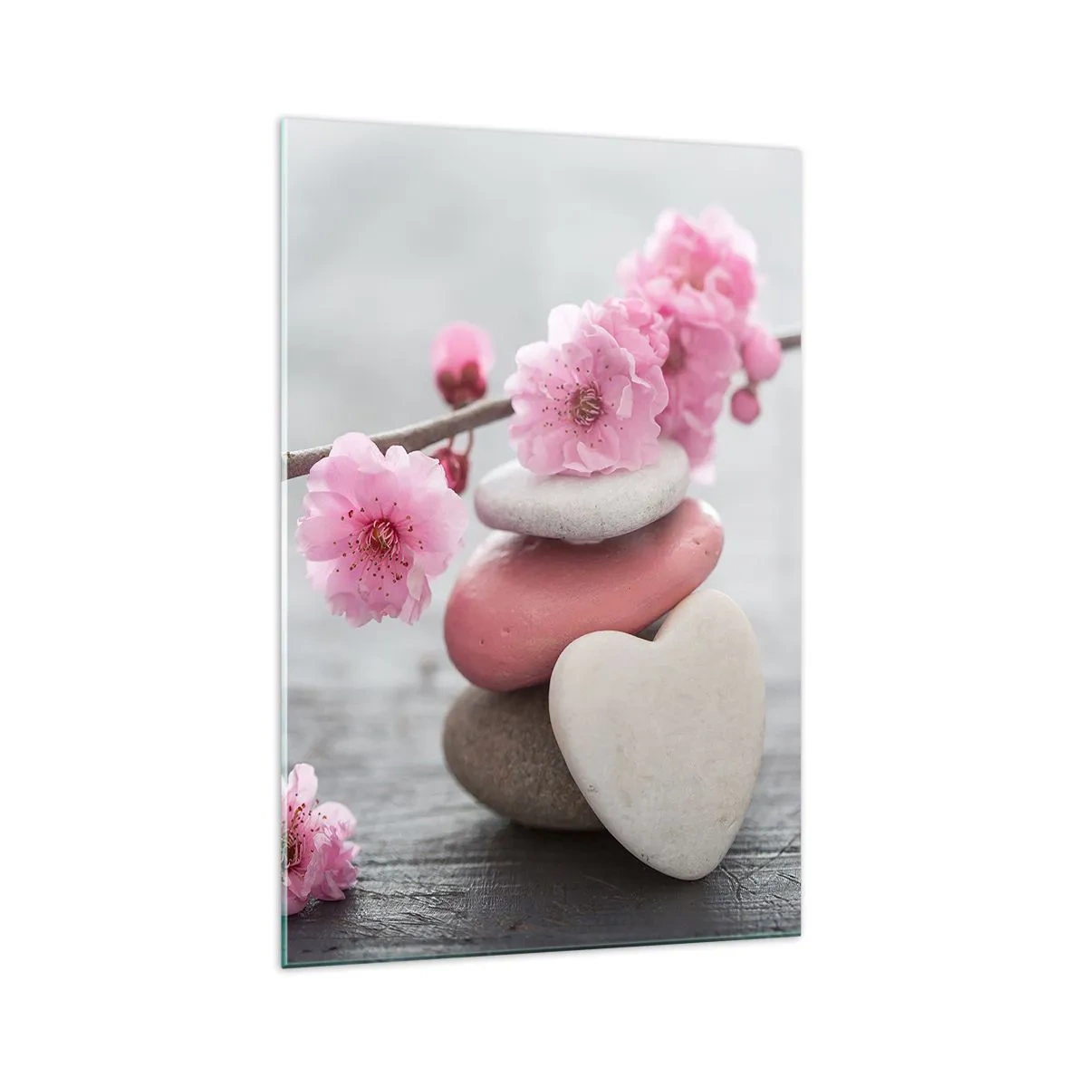 Tablou pe sticlă - Fericirea florilor de cireș - 70x100 cm