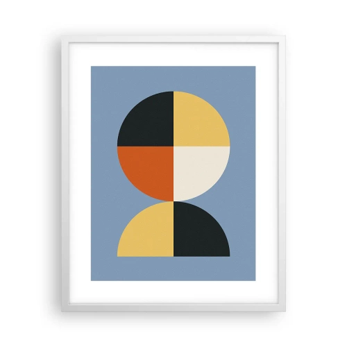 Poster în ramă albă - Uită-te și numără - 40x50 cm