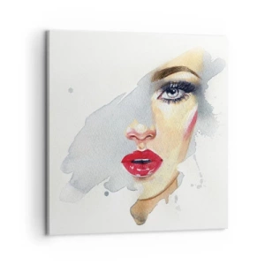 Tablou pe pânză - Reflecție într-o picătură de apă - 60x60 cm