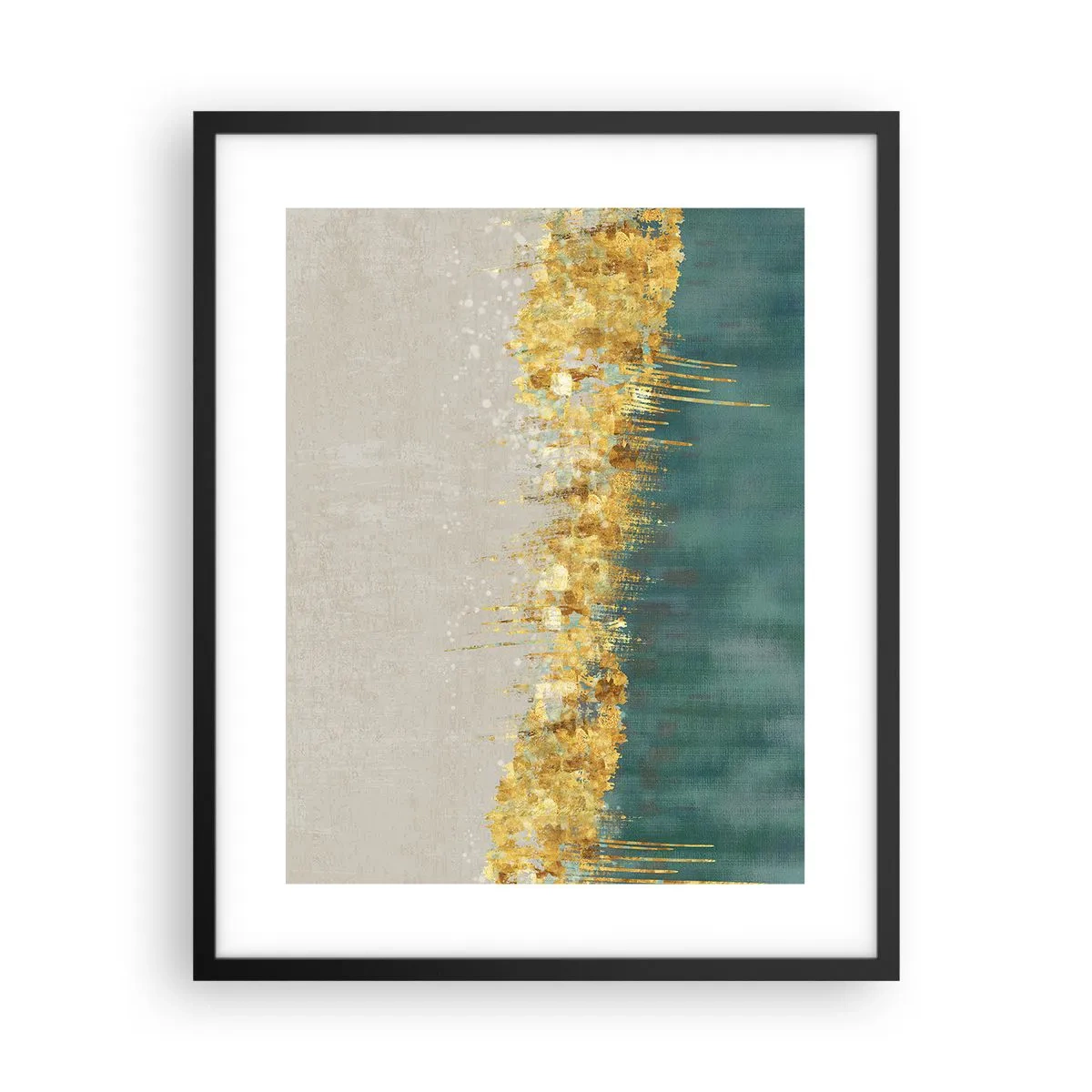 Poster în ramă neagră - Frontiera de aur - 40x50 cm