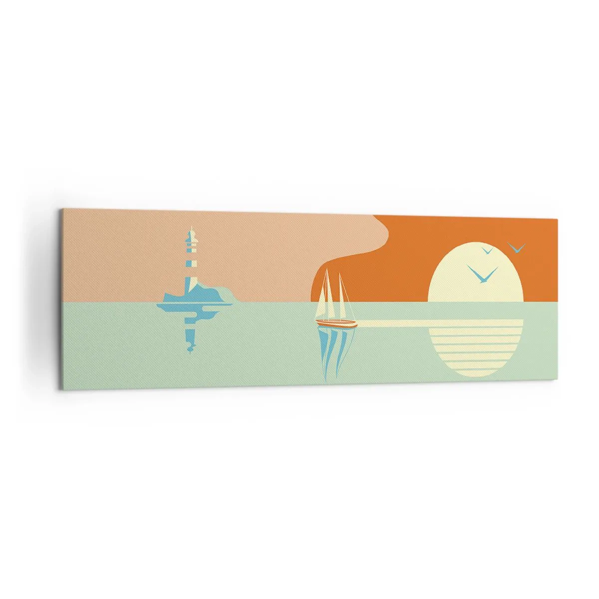 Tablou pe pânză - Peisaj marin perfect - 160x50 cm