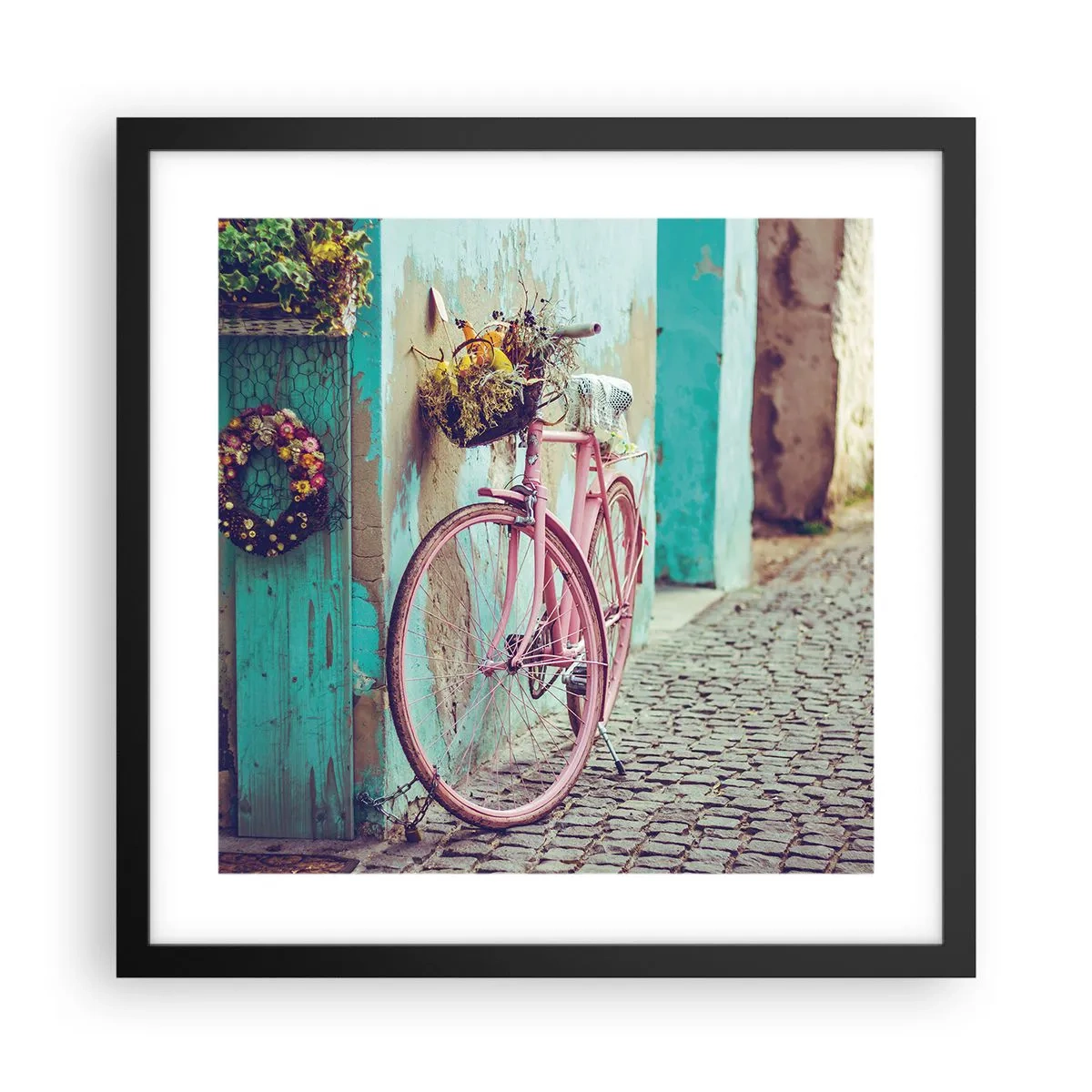 Poster în ramă neagră - Mă întorc imediat - 40x40 cm