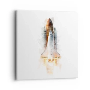 Tablou pe pânză - Exploratorii la start - 40x40 cm