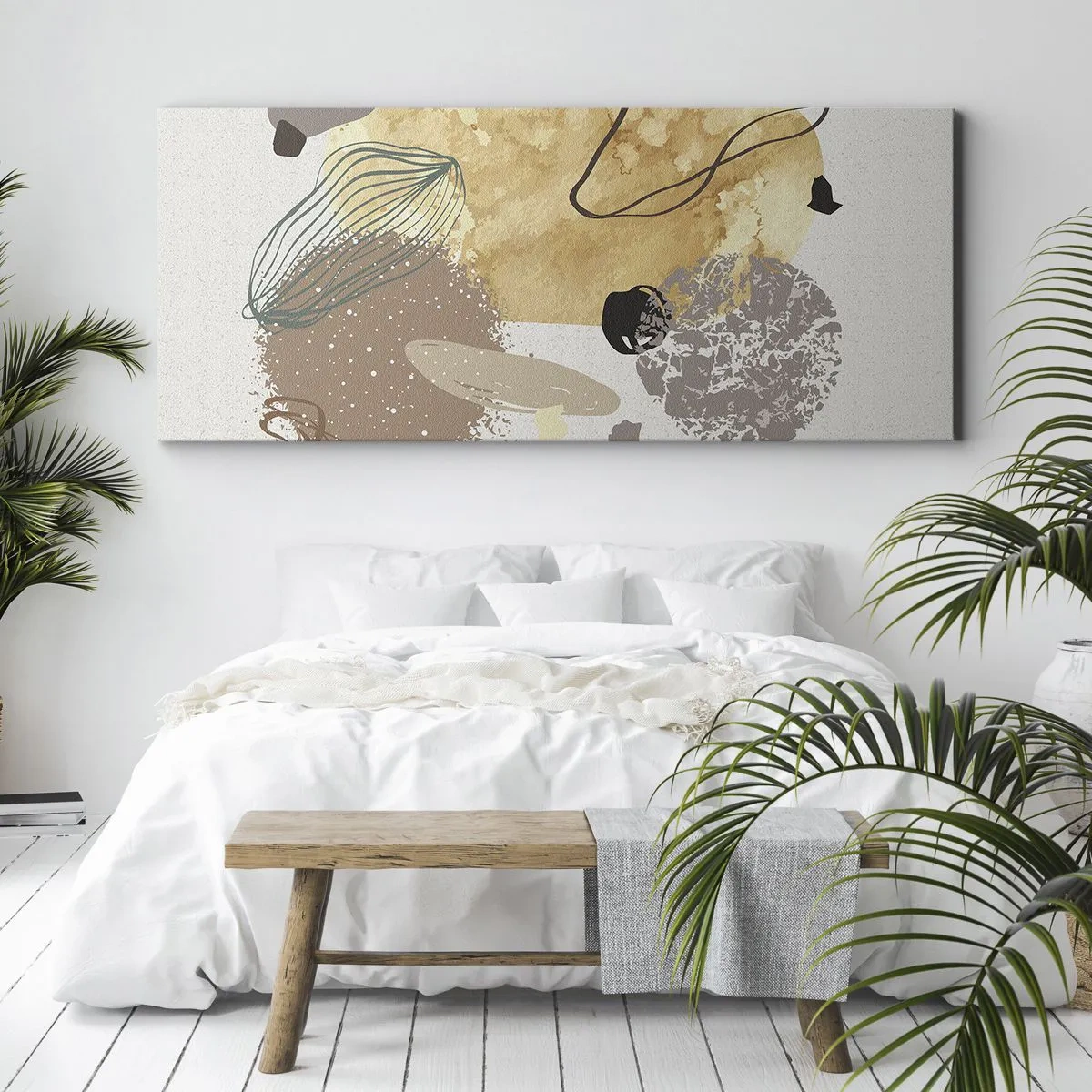 Tablou pe pânză - Fluiditatea aplicată - 100x40 cm
