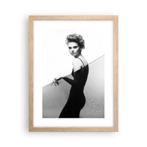 Poster în ramă de stejar deschis - Privirea magnetică - 30x40 cm