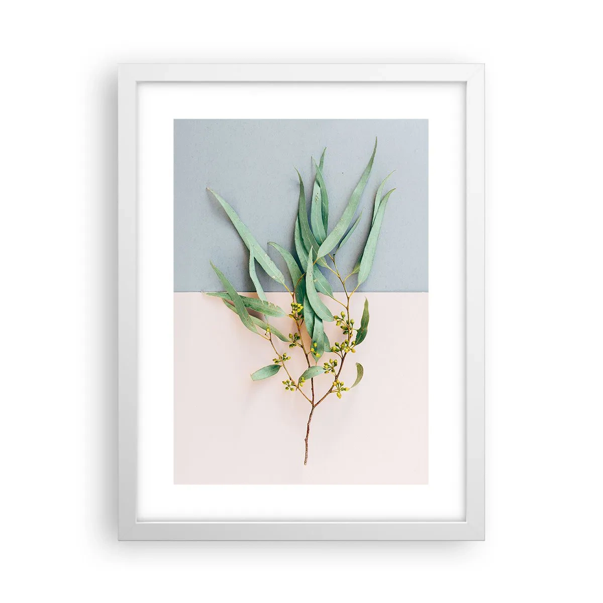 Poster în ramă albă - Subtilitate pastelată - 30x40 cm