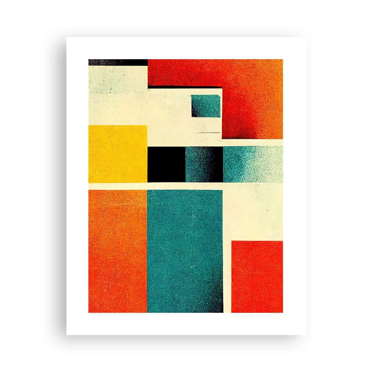 Poster - Abstracție geometrică - energie bună - 40x50 cm