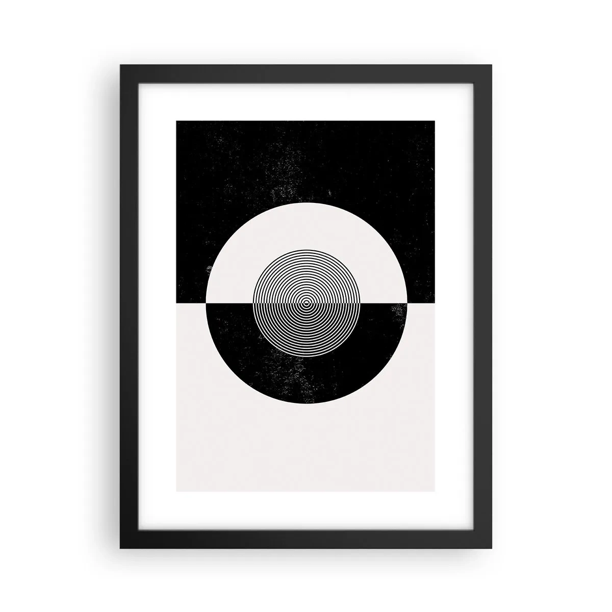 Poster în ramă neagră - Armonie în alb și negru - 30x40 cm
