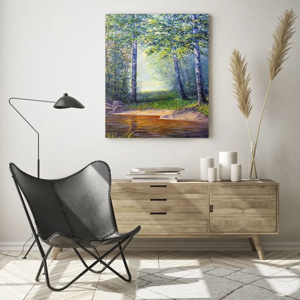 Tablou pe sticlă - Cadru idilic - 50x70 cm