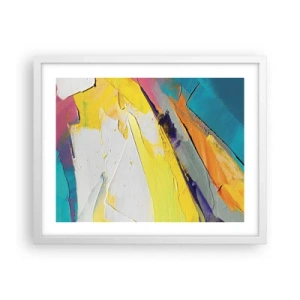 Poster în ramă albă - Anatomia luminii - 50x40 cm