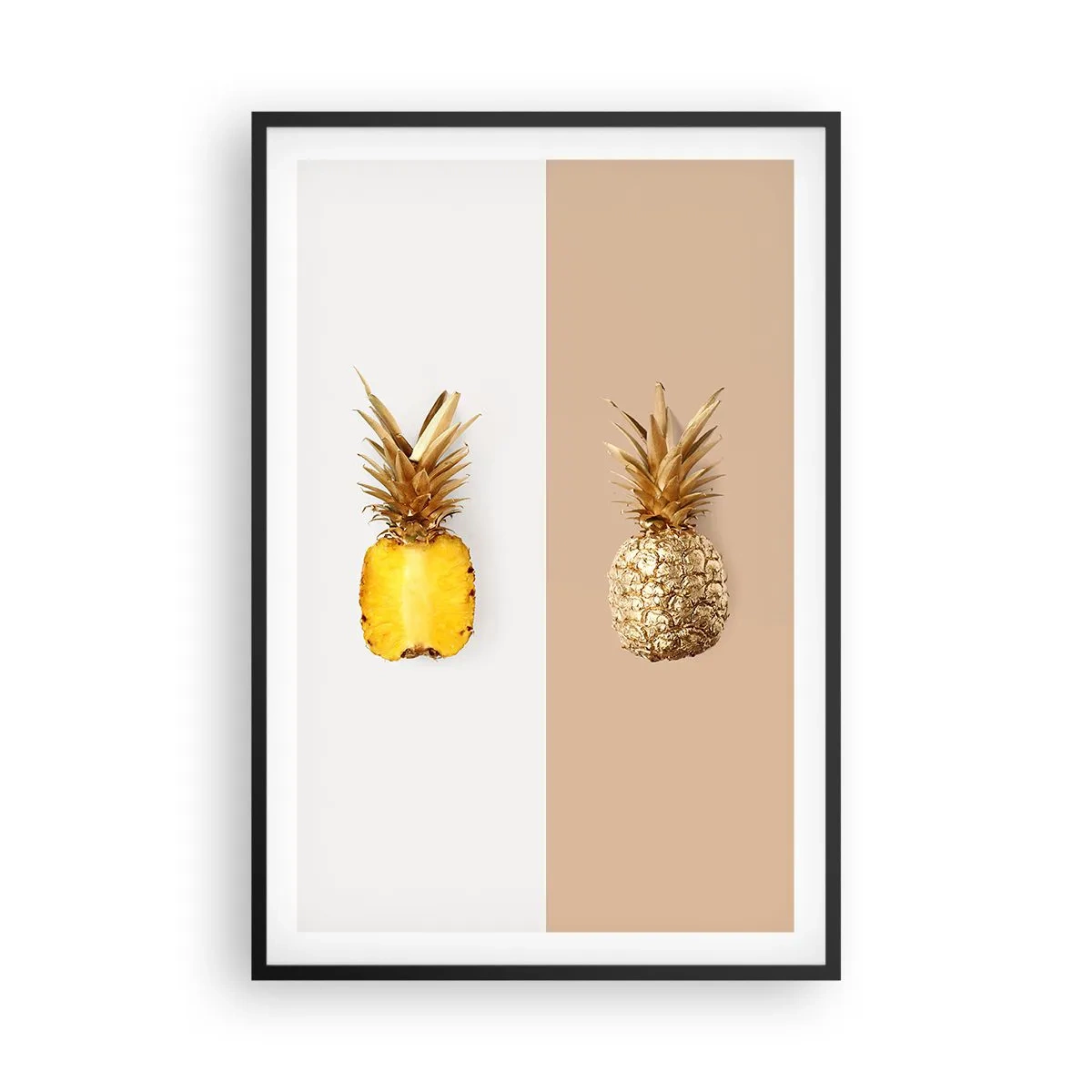 Poster în ramă neagră - Ananas de împărțit - 61x91 cm