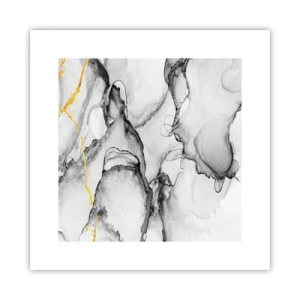 Poster - Compoziție cu motiv auriu - 30x30 cm