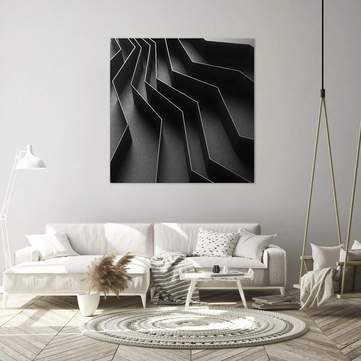 Tablou pe pânză - Ordinea spațială - 40x40 cm