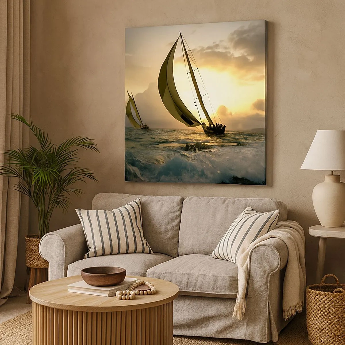 Tablou pe pânză - Vânt în jos și în sus - 30x30 cm