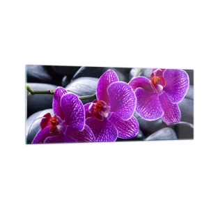 Tablou pe sticlă - Pietrele s-au luminat de încântare - 100x40 cm