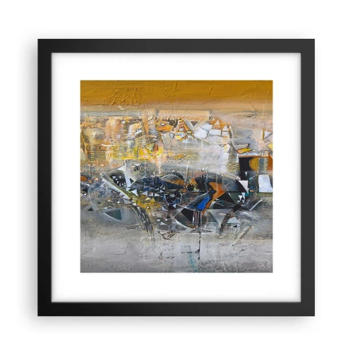 Poster în ramă neagră - Totul va fi bine - 30x30 cm