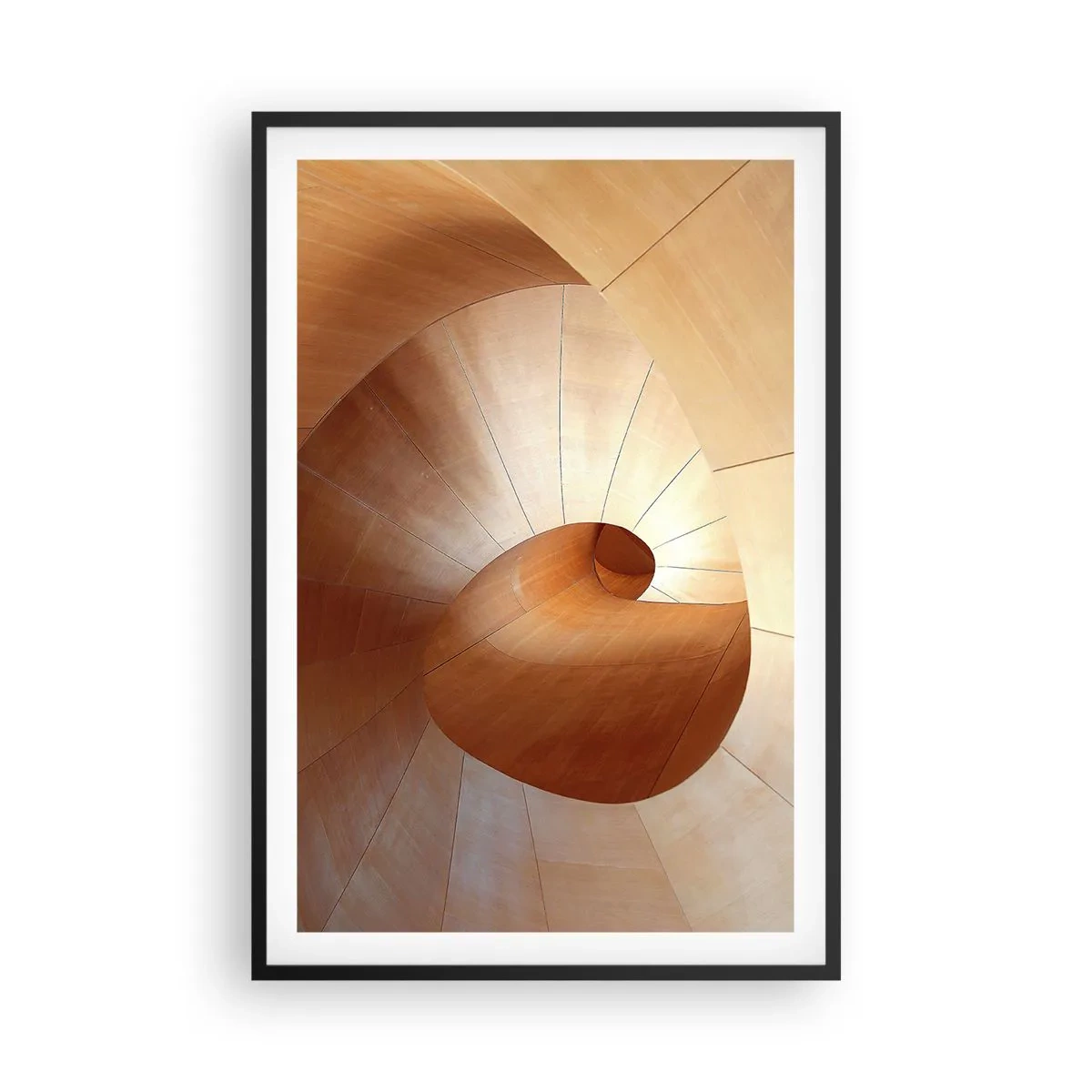 Poster în ramă neagră - Serpentină arhitecturală - 61x91 cm