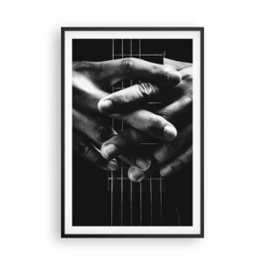 Poster în ramă neagră - Rugăciunea artistului - 61x91 cm