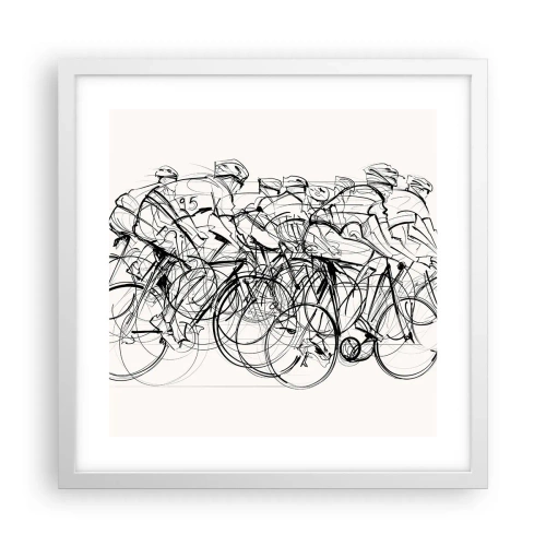Poster în ramă albă - Mână în mână - 40x40 cm