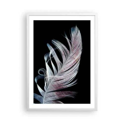 Poster în ramă albă - Gândește-te la atingere - 50x70 cm