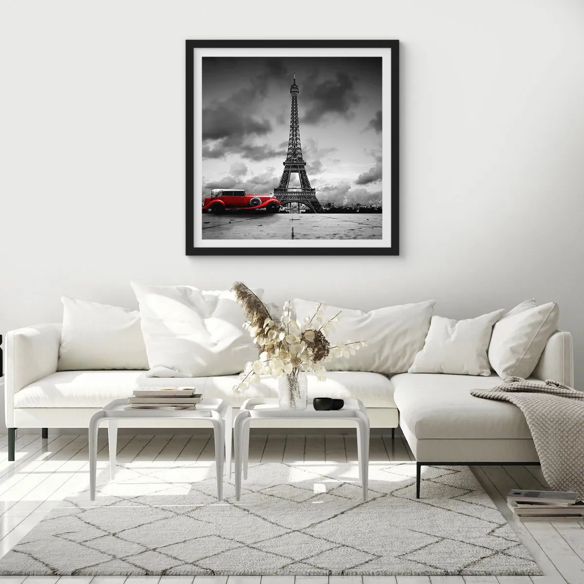Poster în ramă neagră - Nu cu mult timp în urmă, la Paris - 50x50 cm