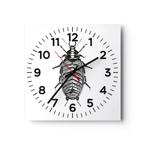 Ceas de perete - Ceas pe sticlă - Ce specimen! - 40x40 cm