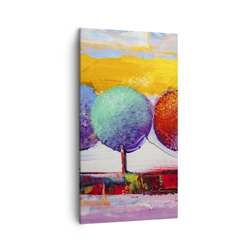 Tablou pe pânză - Trei copaci - 45x80 cm