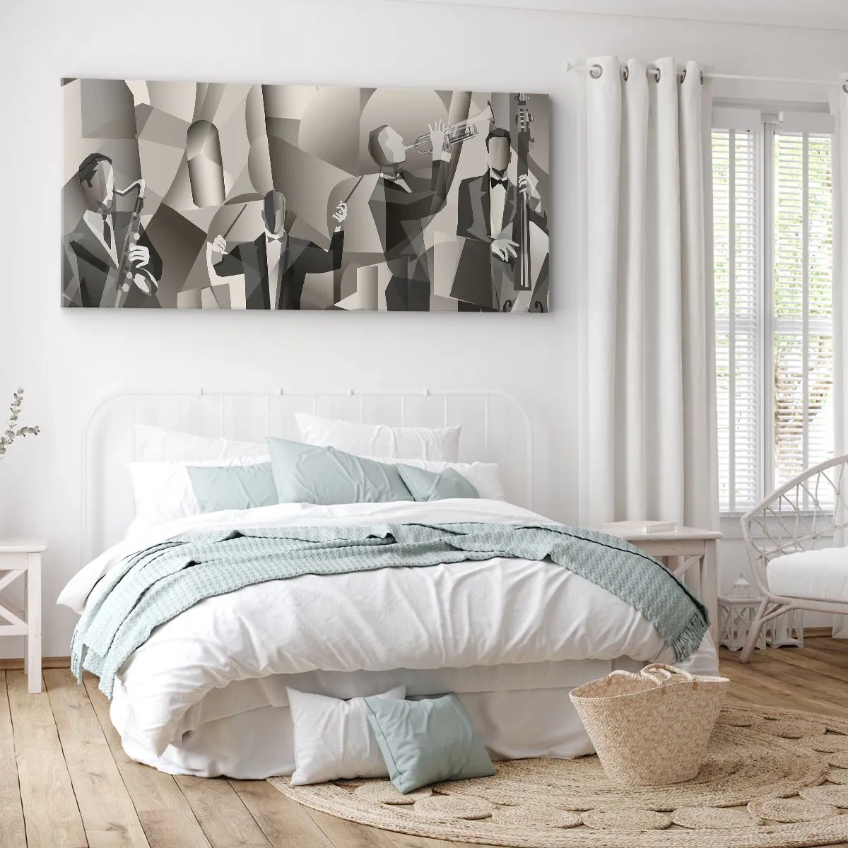 Tablou pe pânză - În spațiul sunetelor - 90x30 cm