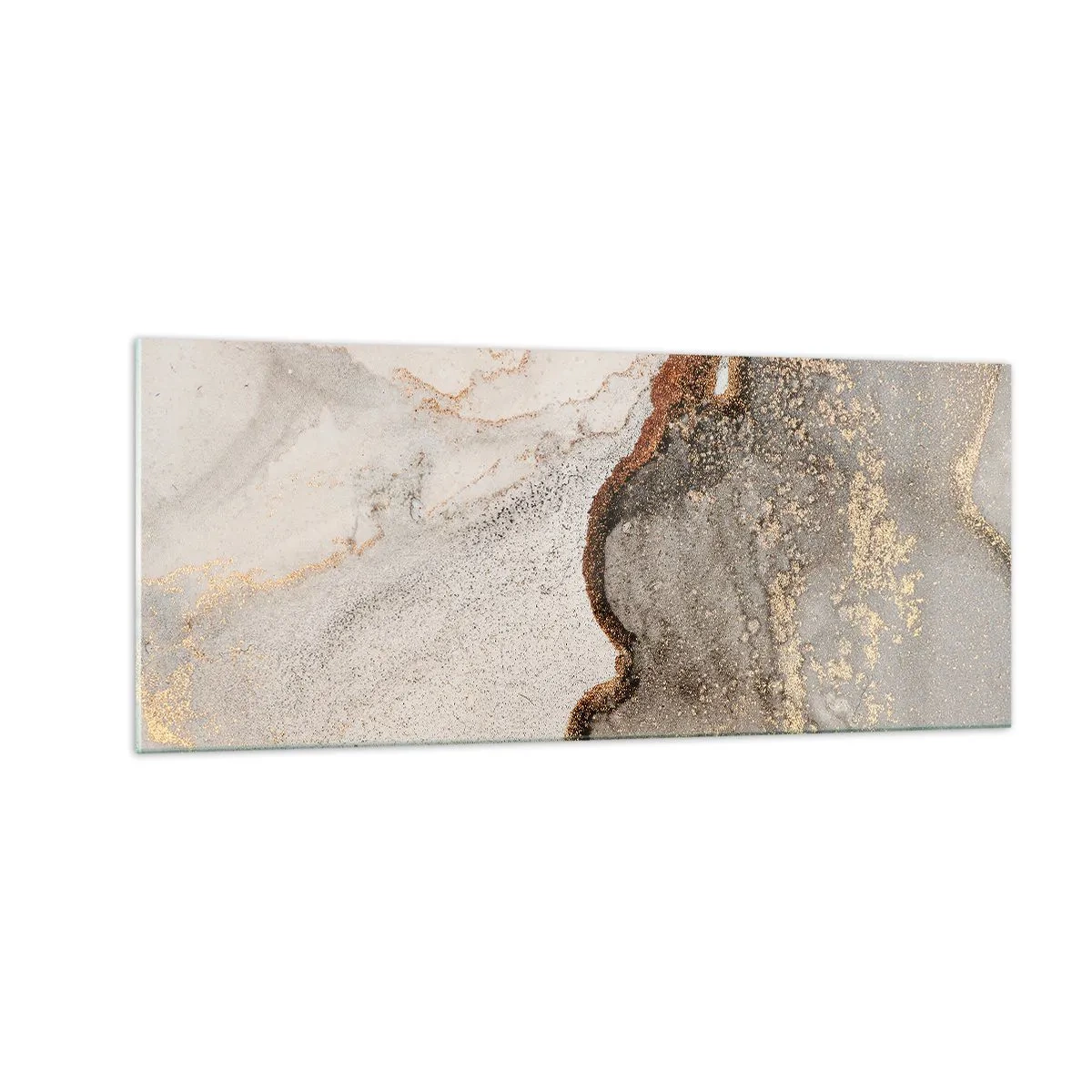 Tablou pe sticlă - La granița culorilor - 100x40 cm