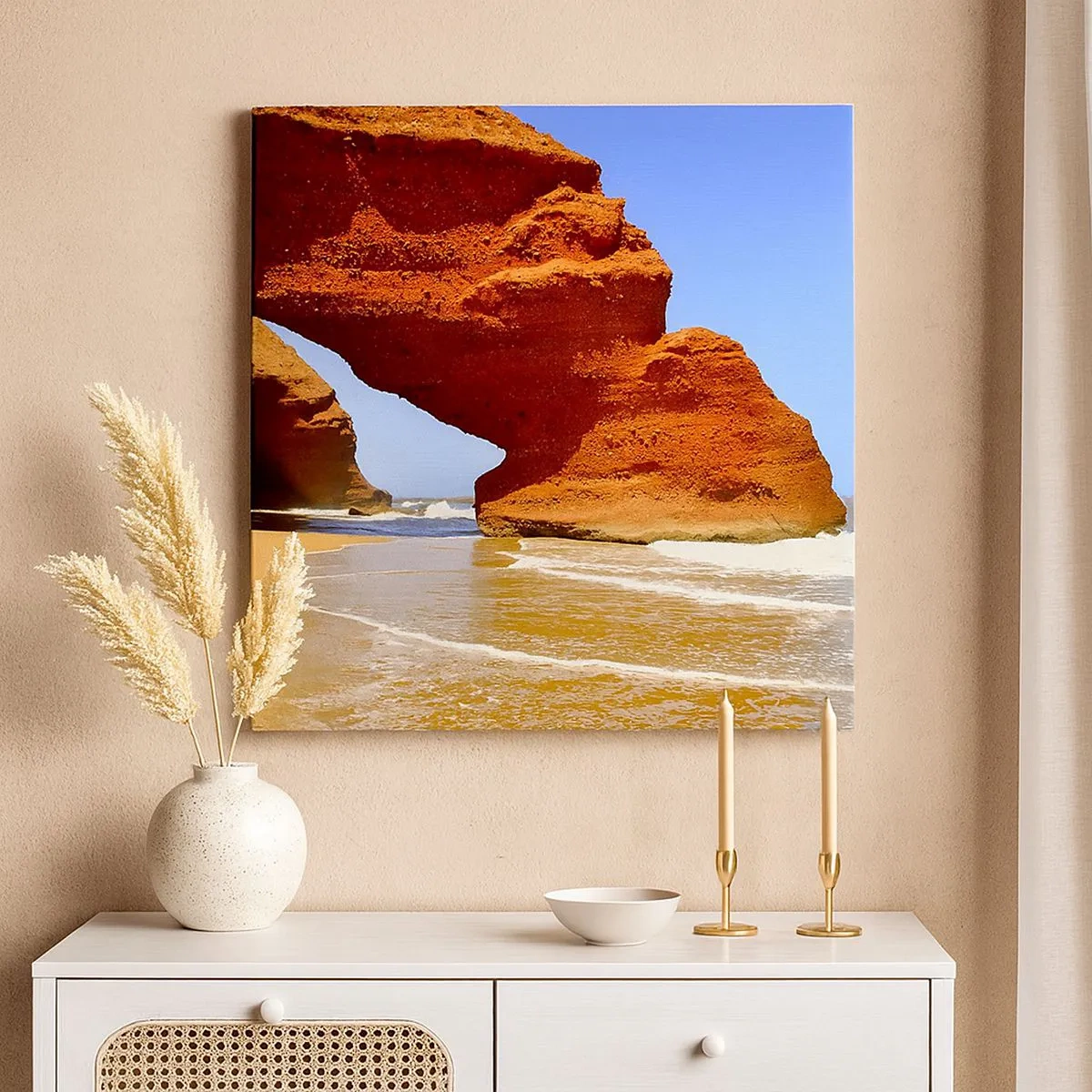 Tablou pe pânză - Apă și vânt de mii de ani - 30x30 cm