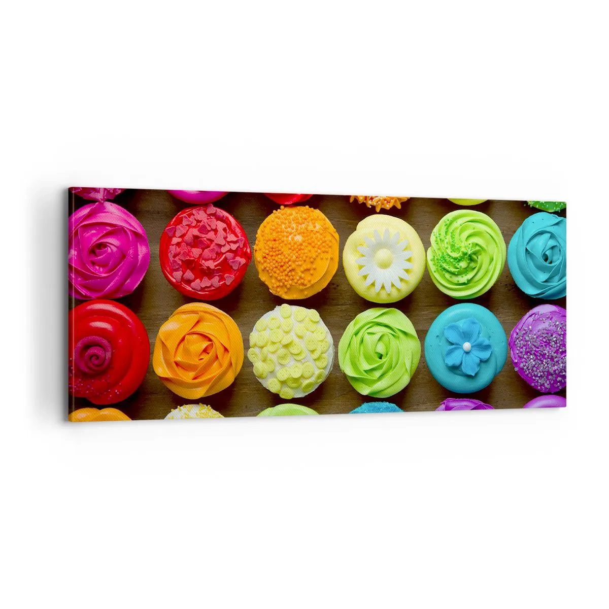 Tablou pe pânză - Fiecare diferită - toate delicioase - 100x40 cm