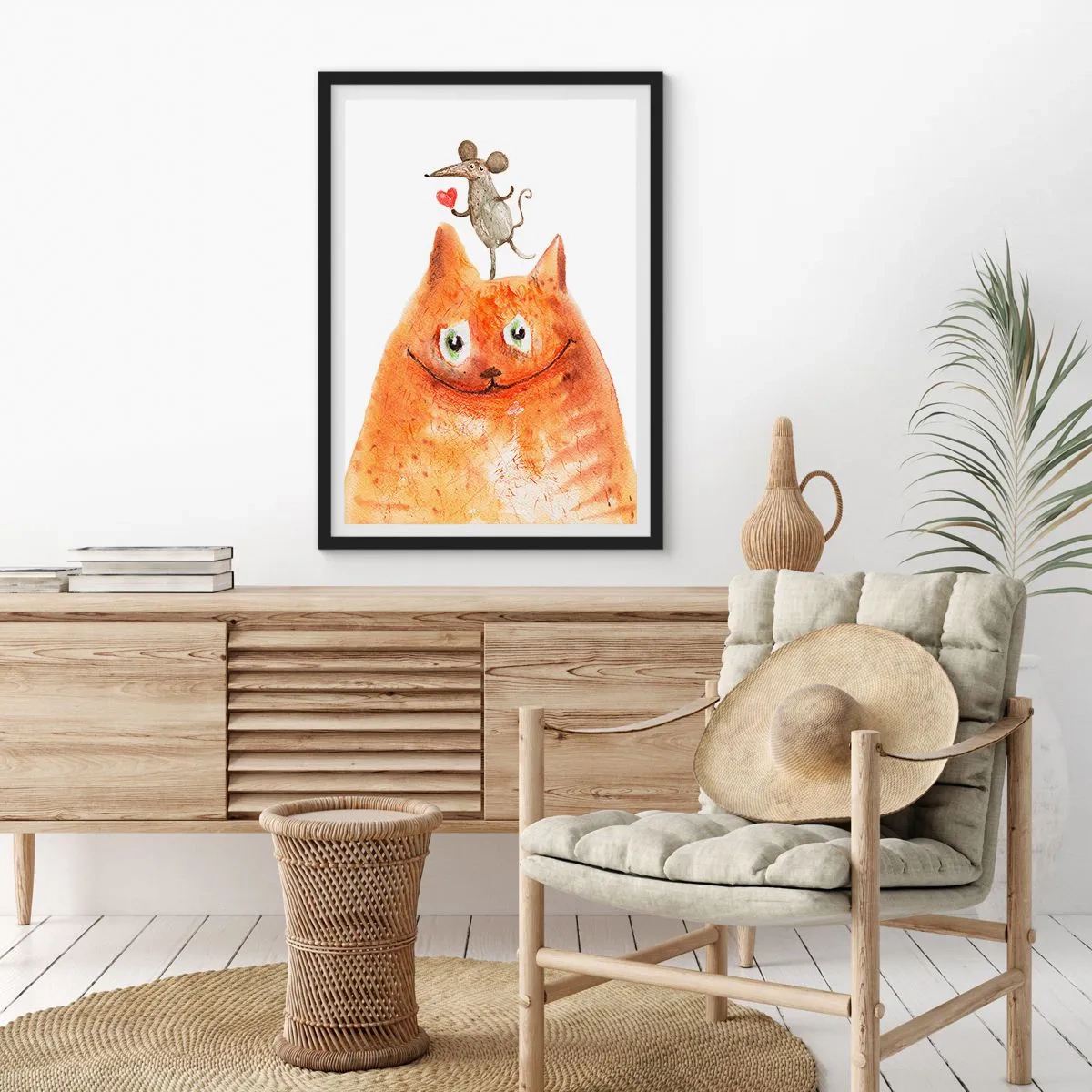 Poster în ramă neagră - Paradoxurile iubirii - 61x91 cm