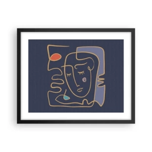 Poster în ramă neagră - În reverie - 50x40 cm
