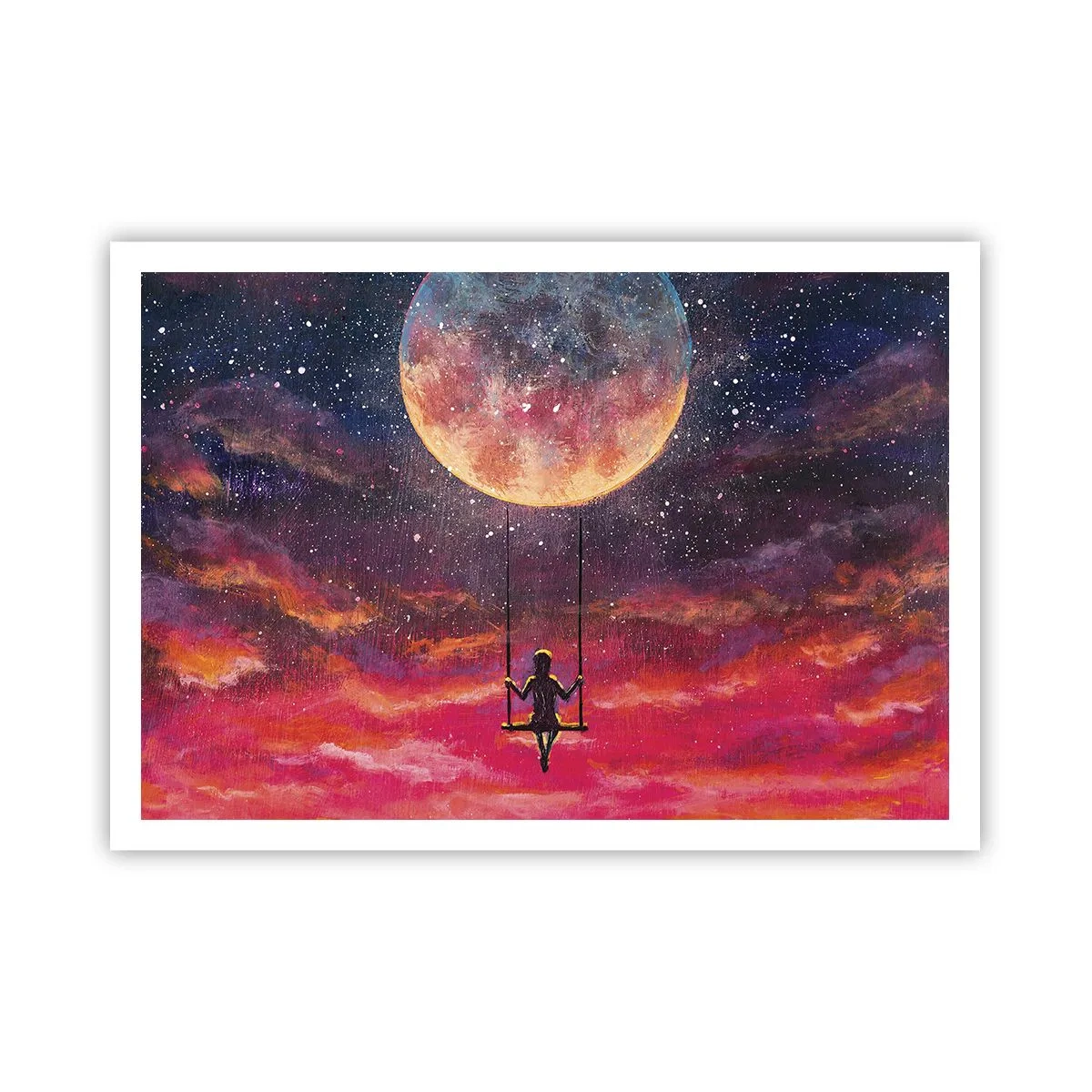 Poster - Cu capul în nori - 100x70 cm